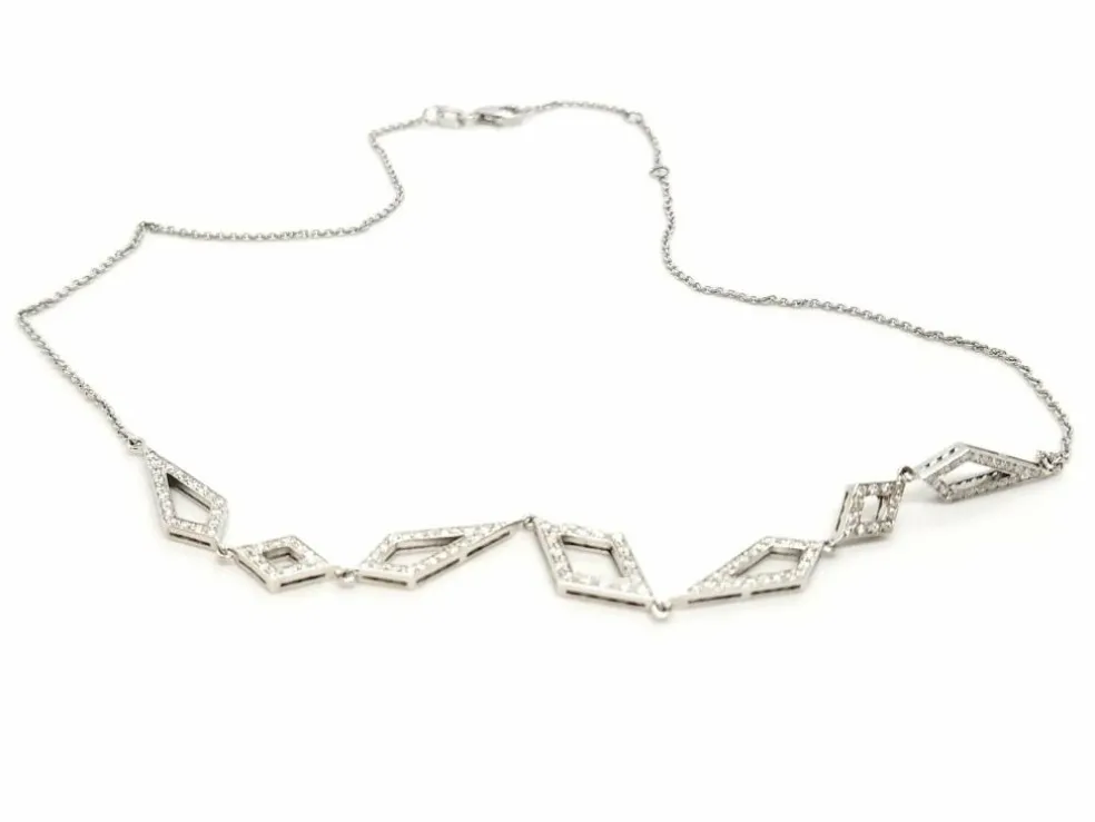 Collier Or blanc Diamant