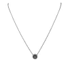 Collier Or blanc Diamant rond