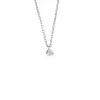 COLLIER OR BLANC DIAMANT 0,15ct