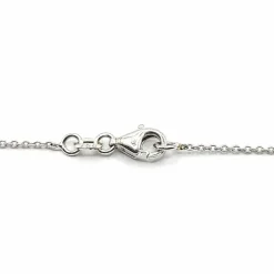 Collier or blanc diamant marquise et diamants taille brillant