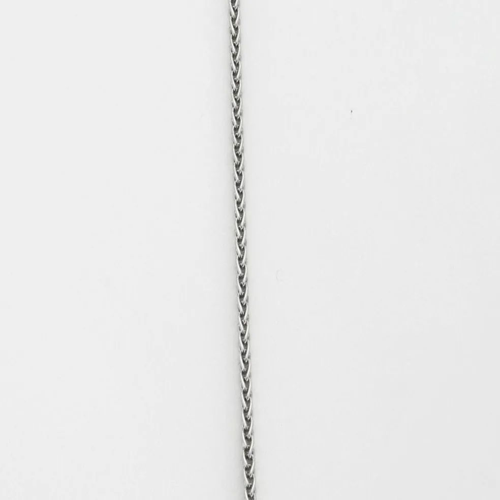 Collier or blanc diamant taille coeur