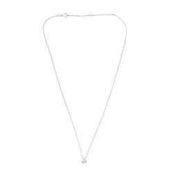 COLLIER or blanc diamants