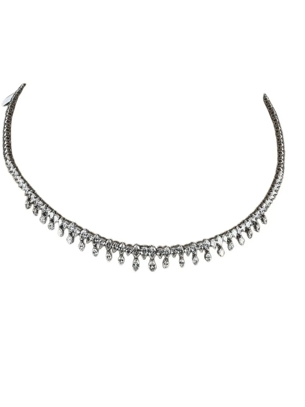 Collier Or blanc Diamants
