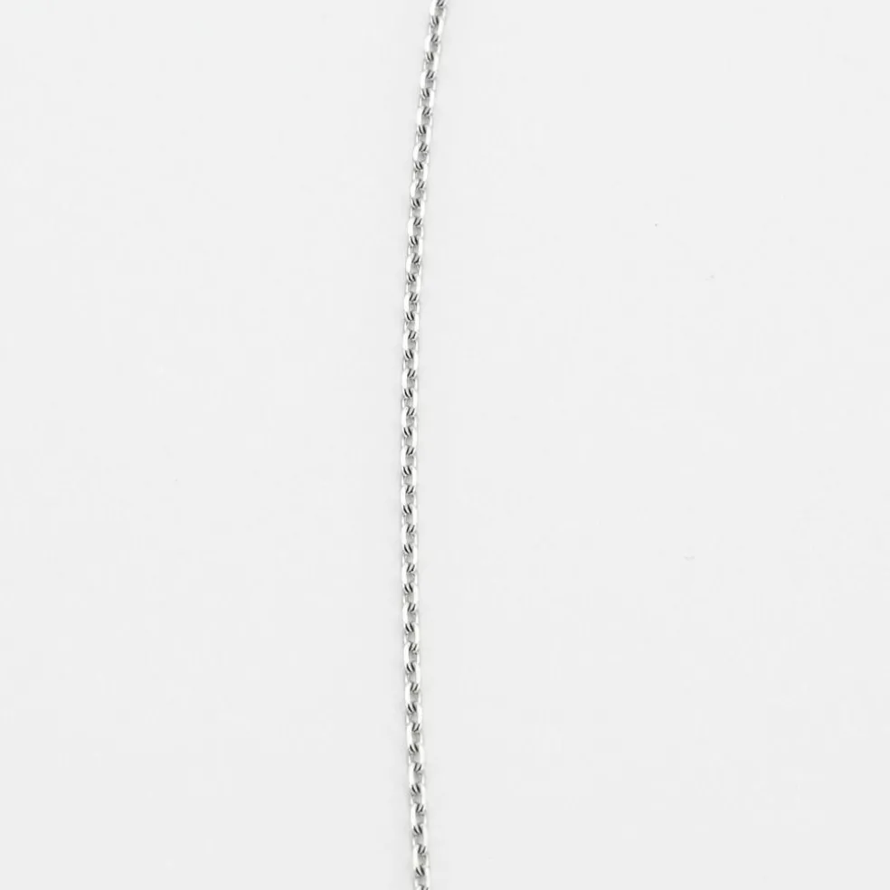 Collier or blanc diamants