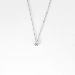 COLLIER or blanc diamants