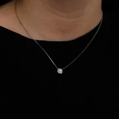 Collier Or blanc Diamants