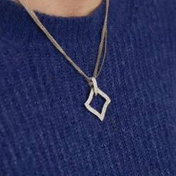 Collier Or blanc Diamants