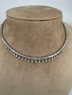 Collier Or blanc Diamants