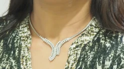 Collier Or blanc Diamants