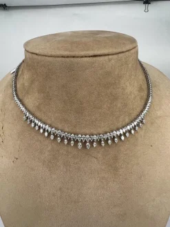 Collier Or blanc Diamants