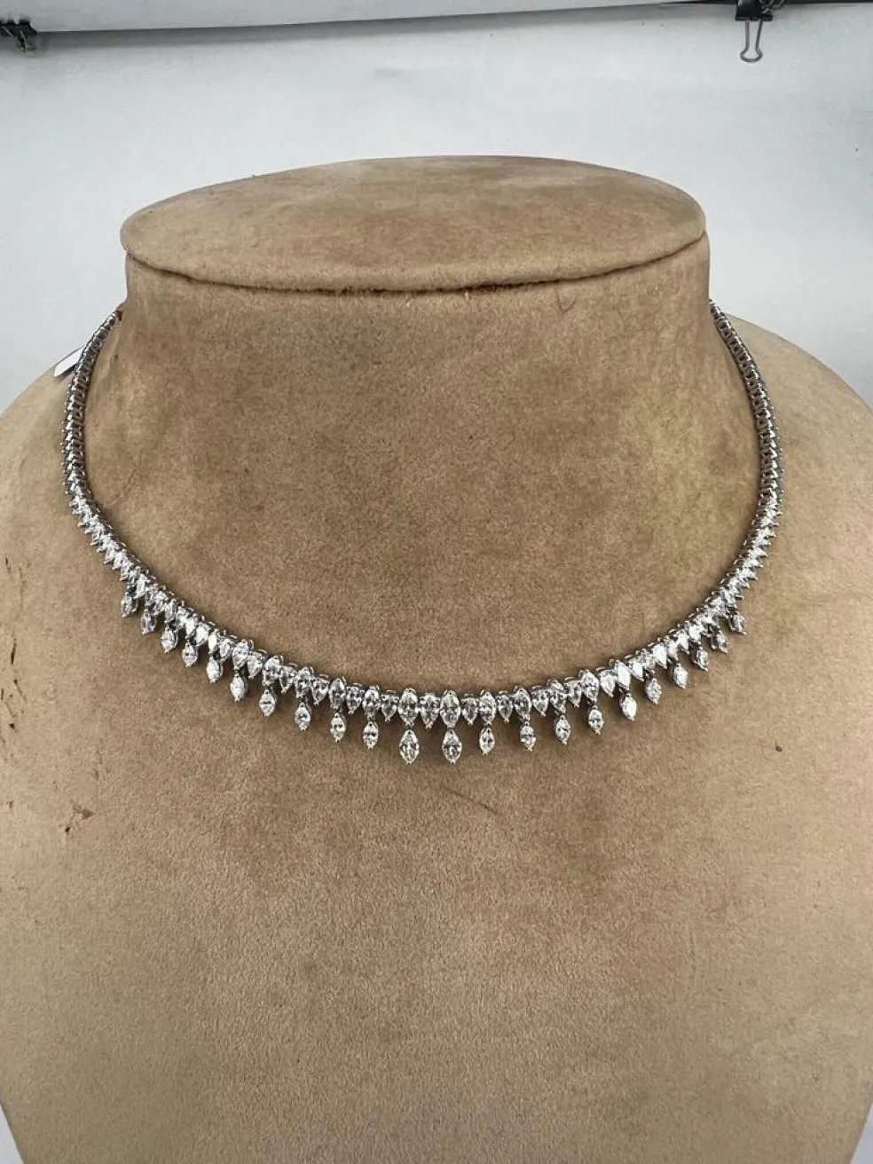 Collier Or blanc Diamants