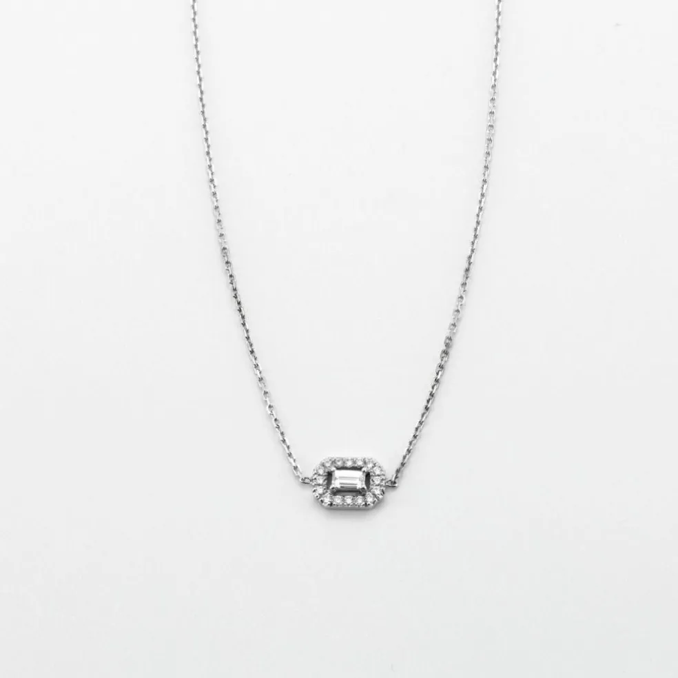 Collier Or blanc Diamants