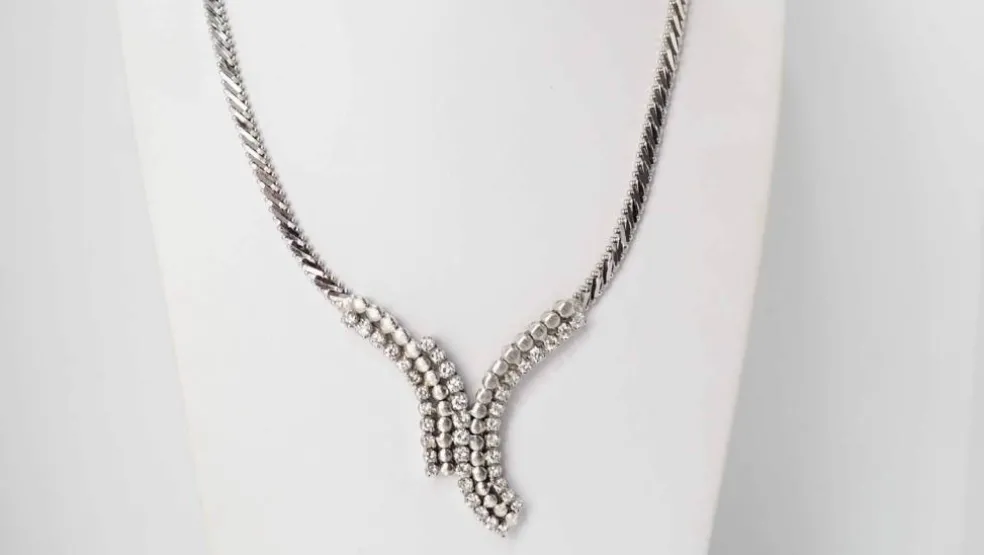 Collier Or blanc Diamants