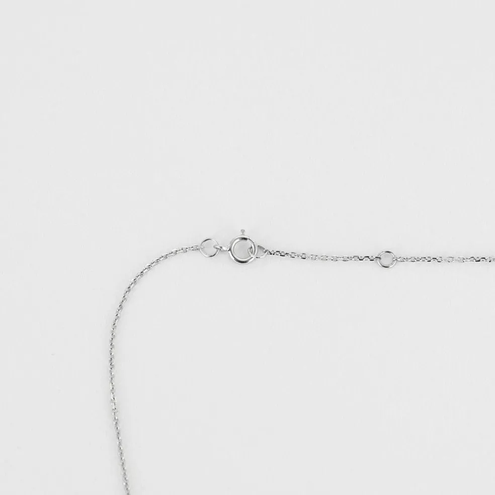 COLLIER or blanc diamants
