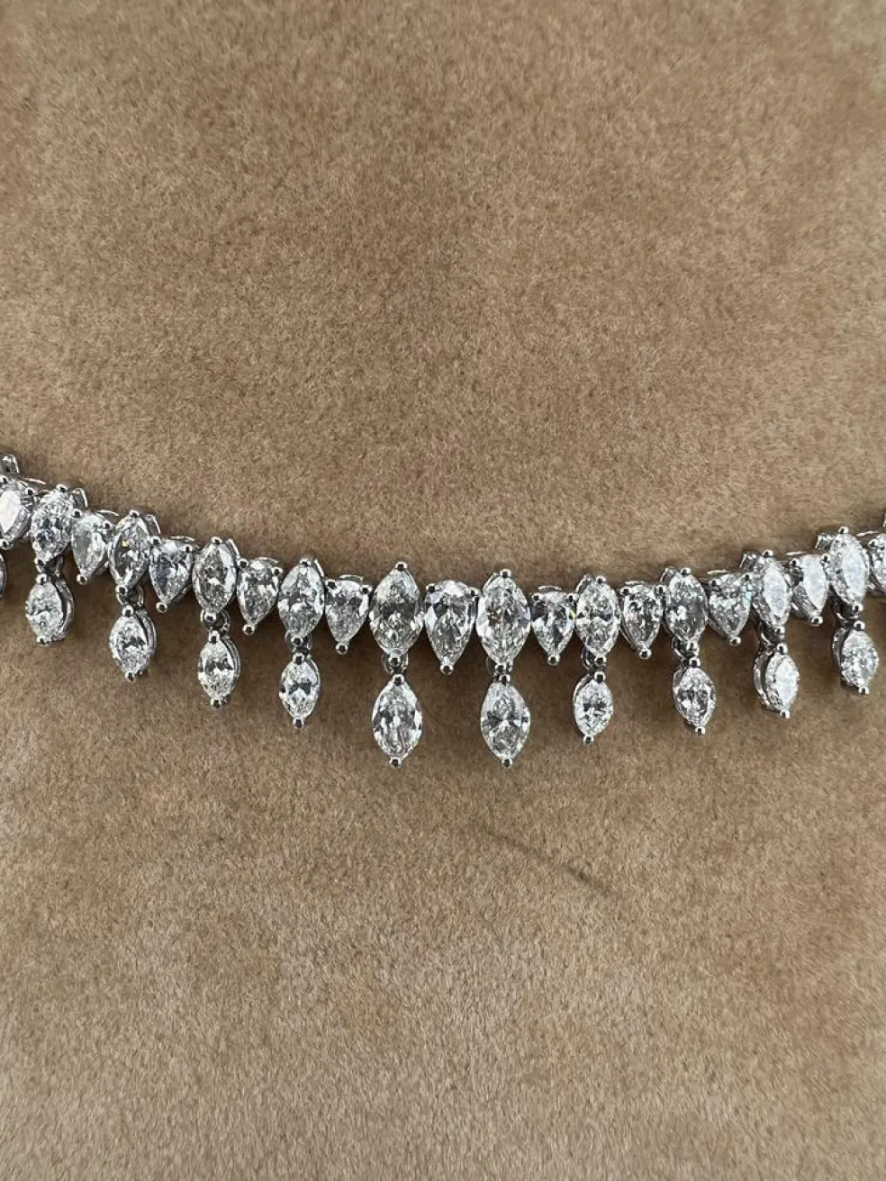 Collier Or blanc Diamants