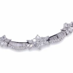 Collier Or Blanc Diamants