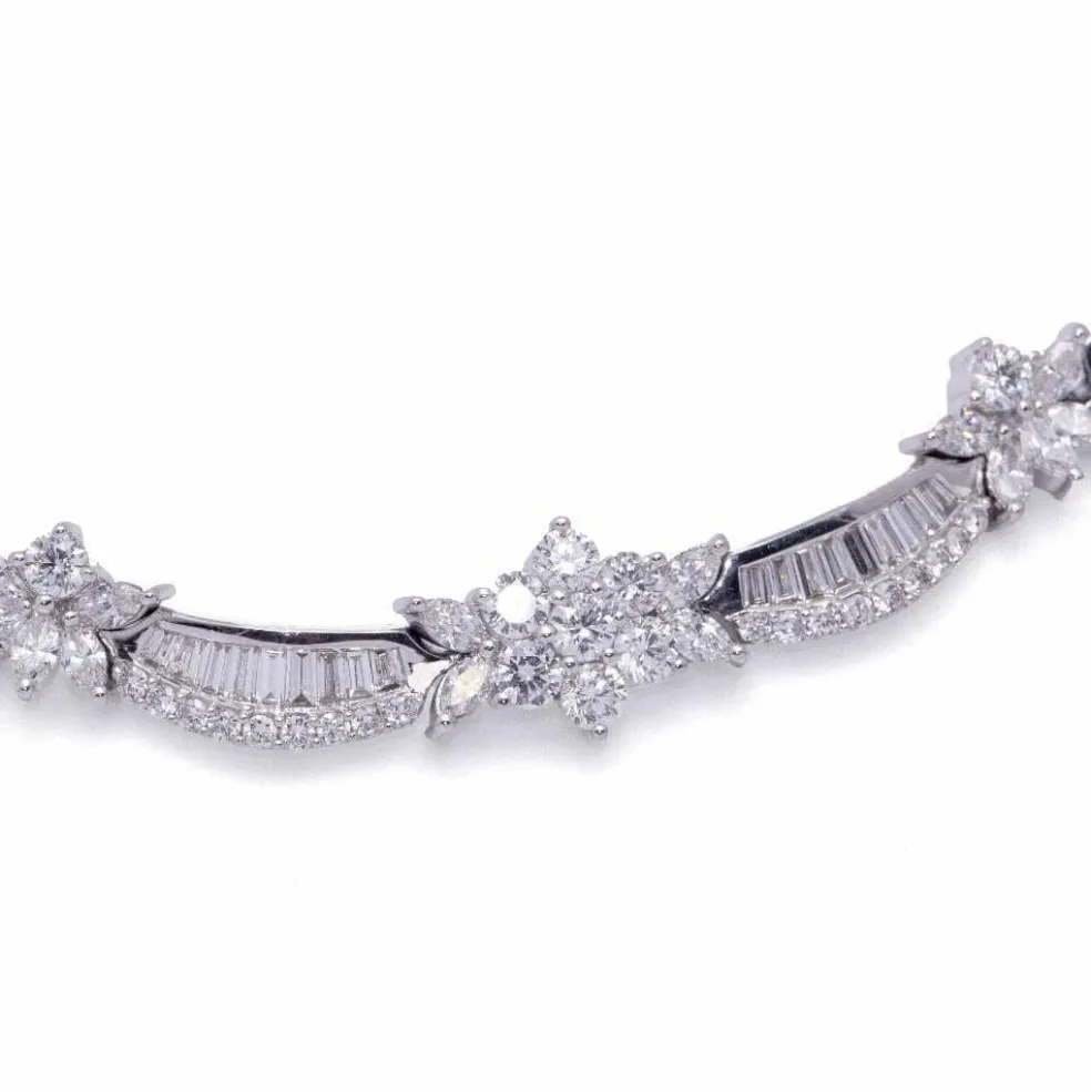 Collier Or Blanc Diamants
