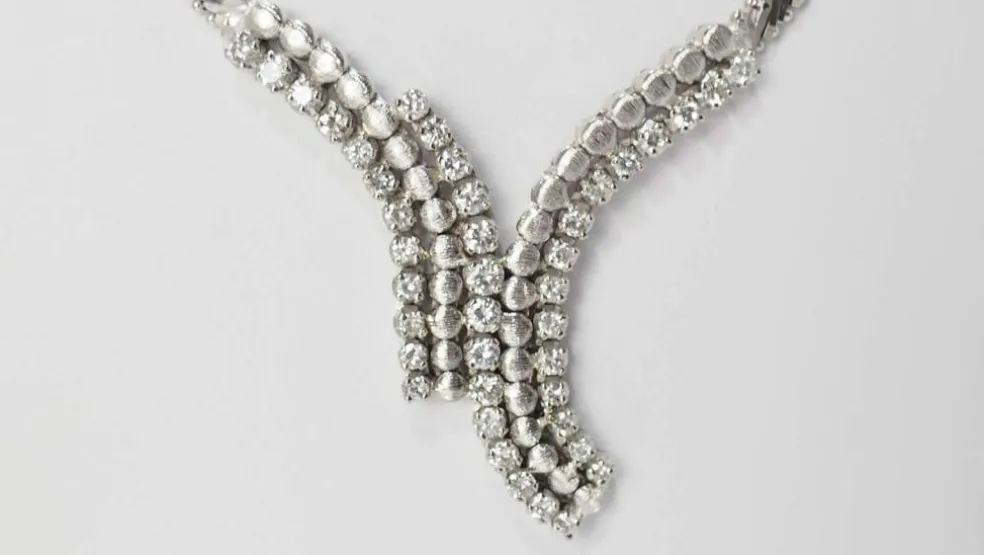 Collier Or blanc Diamants
