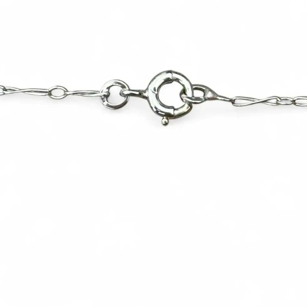 Collier or blanc diamants