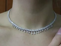 Collier Or blanc Diamants
