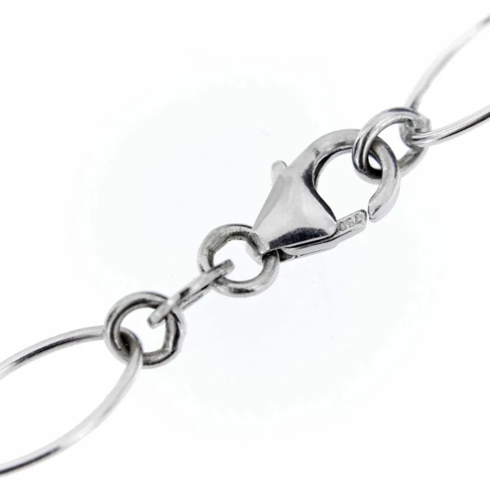 Collier or blanc diamants