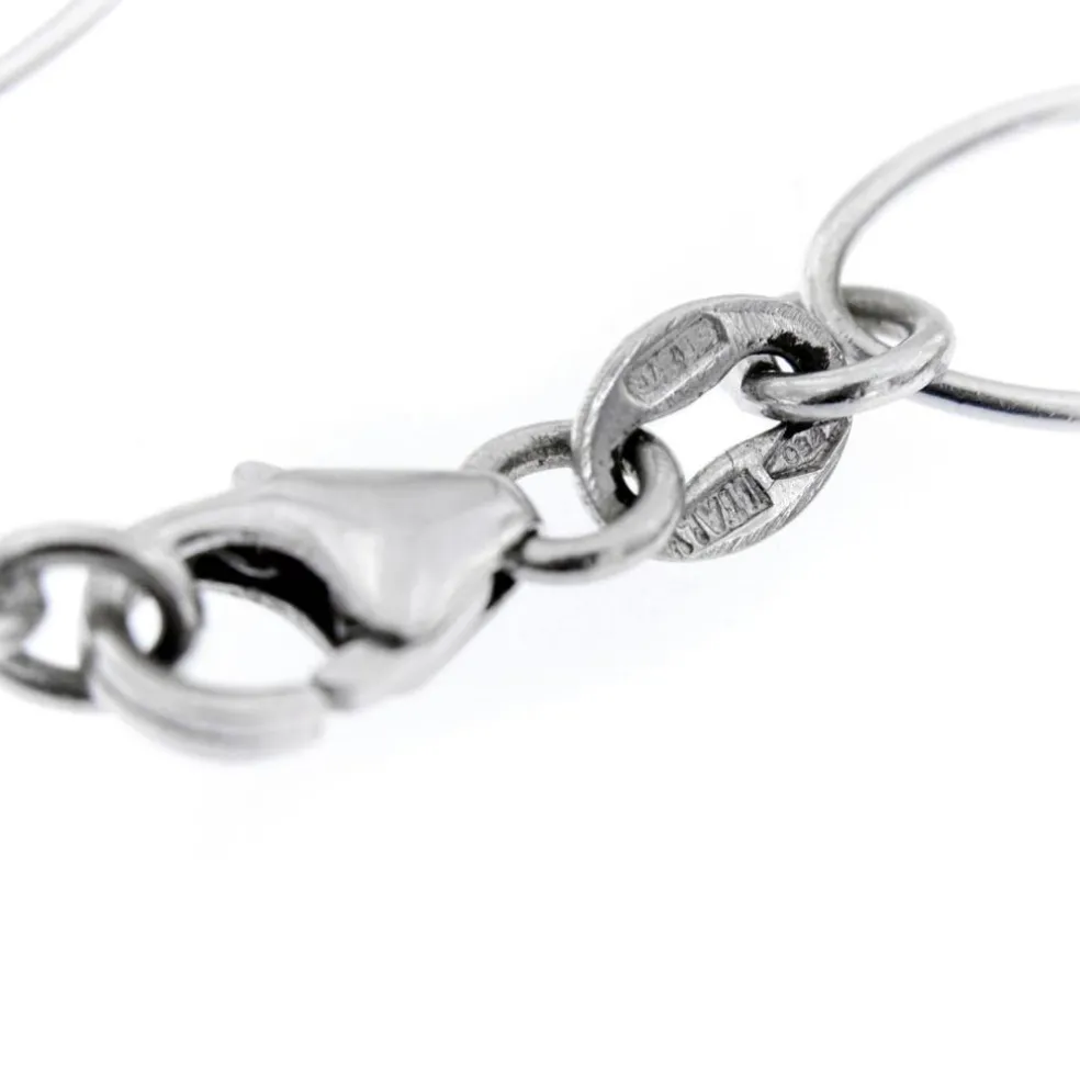Collier or blanc diamants