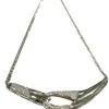 Collier or blanc et diamants