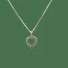Collier or blanc et diamants