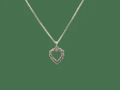 Collier or blanc et diamants