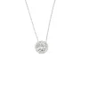 Collier or blanc et diamants