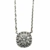 Collier or blanc et diamants 0,67 ct