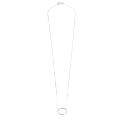Collier or blanc et diamants