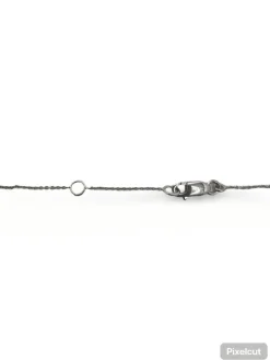 Collier or blanc et diamants 0,30 ct