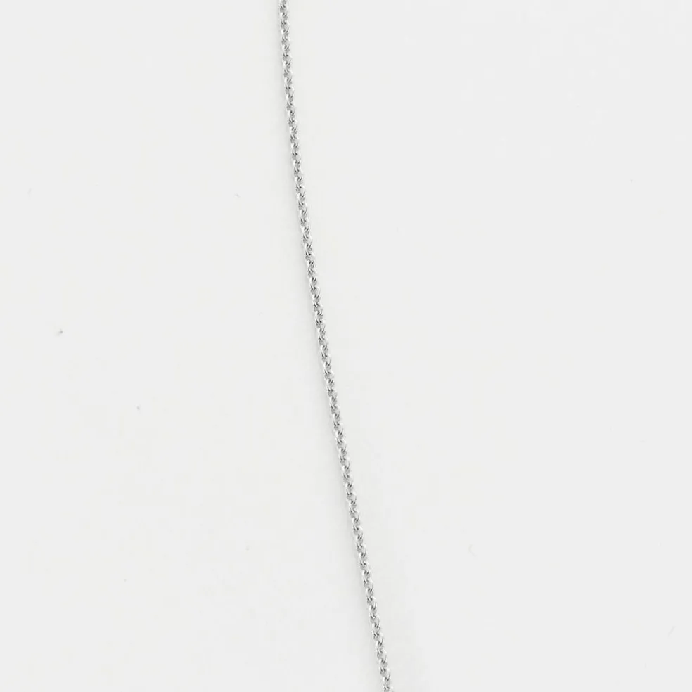 Collier or blanc et diamants
