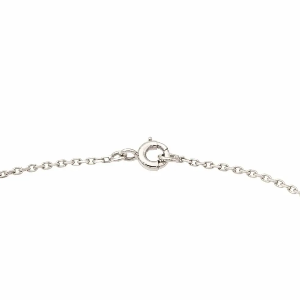 Collier Or blanc Jade Jadéite