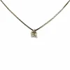 Collier Or Blanc 18k & Diamant