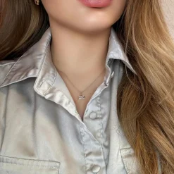 Collier Or blanc 18k & Diamants