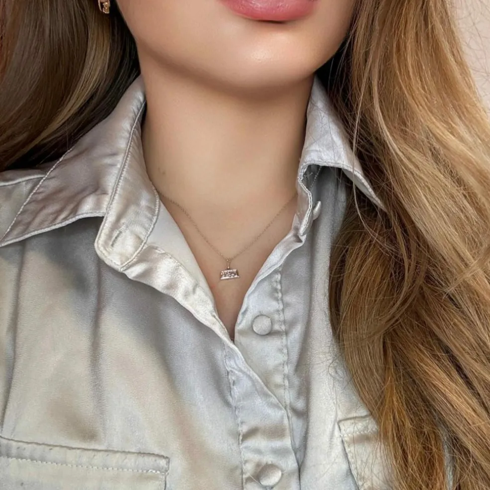 Collier Or blanc 18k & Diamants