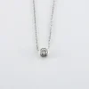 Collier or blanc pavage diamants