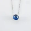 Collier Or blanc Saphir