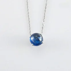 Collier Or blanc Saphir