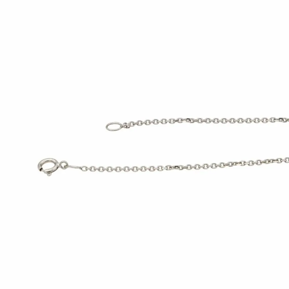 Collier Or blanc Saphir