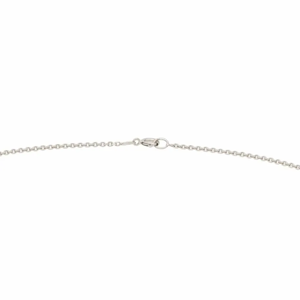 Collier Or blanc Saphir