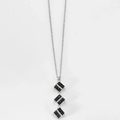 Collier or blanc saphirs