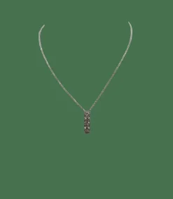 Collier or blanc serti de diamants naturels