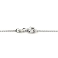 Collier or blanc serti de diamants naturels