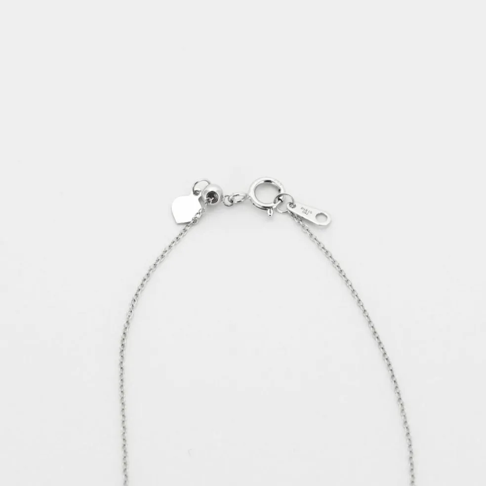 Collier or blancet saphirs taille poire en pampille