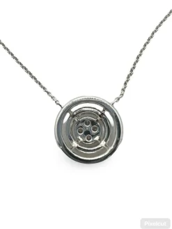 Collier or et diamants 0,30 ct