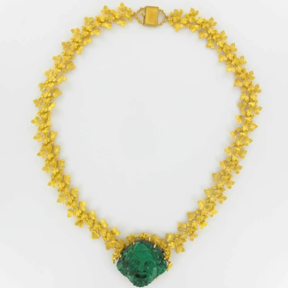Collier Or et Malachite