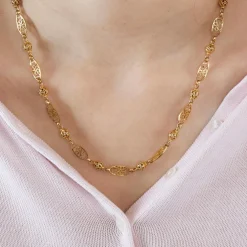 Collier or filigrane